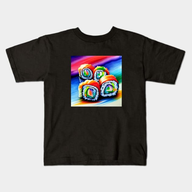 Sushi Lover Kids T-Shirt by ArtistsQuest